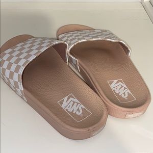 WORN ONCE Vans slides (size: 8)